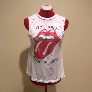 Rolling Stones Pre-Ripped tank top